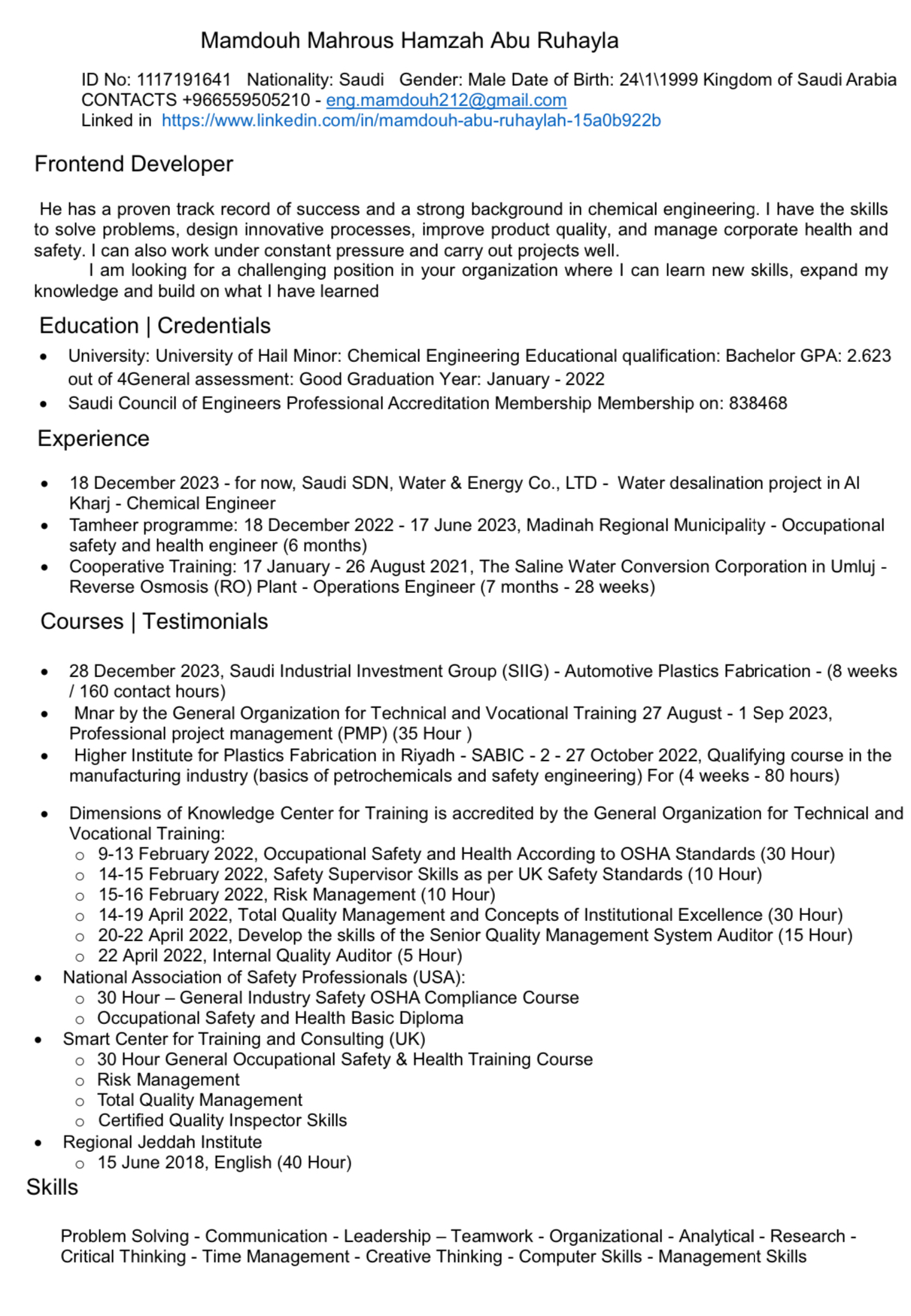 Cv